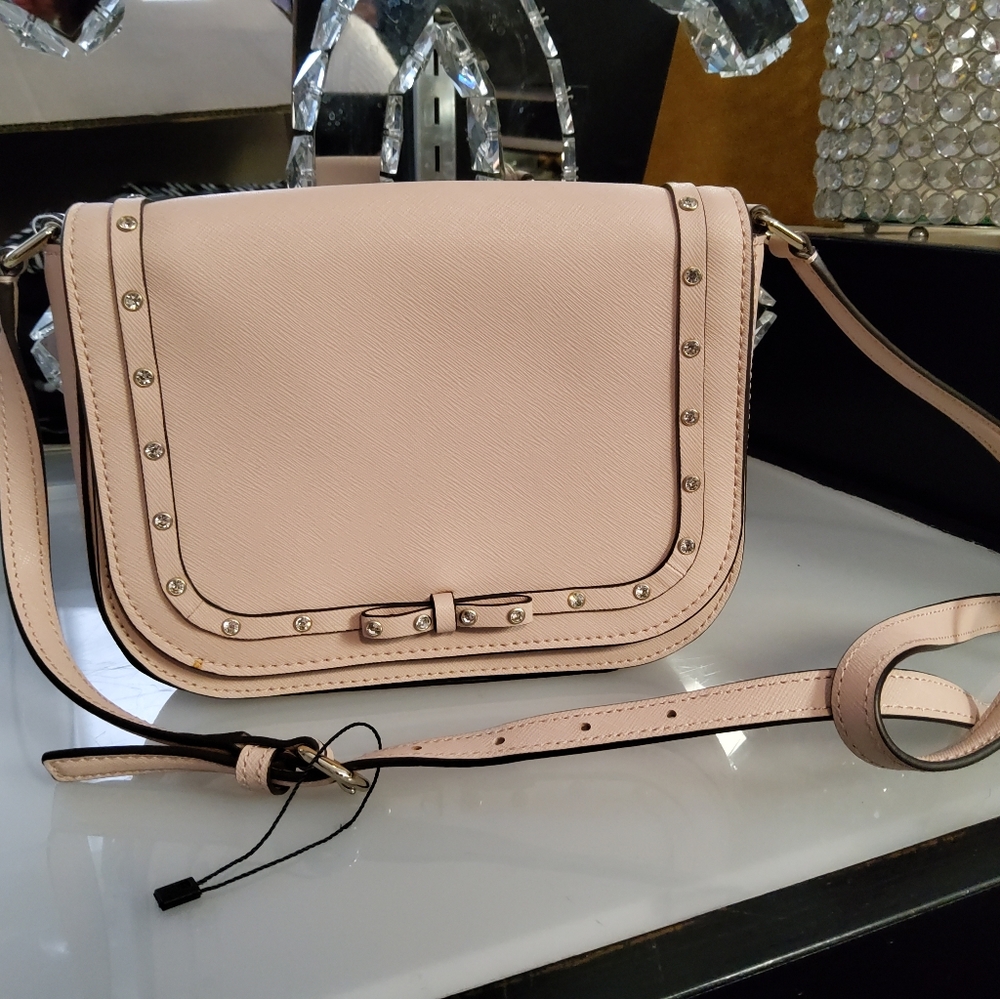 Kate Spade Laurel Way Carsen Pink Leather Crossbody Bag
